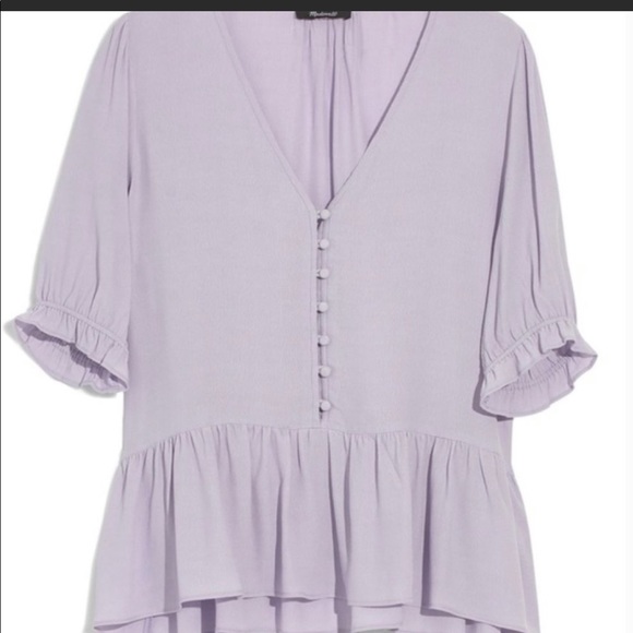 Madewell Tops - MADEWELL ruffle accent peplum top